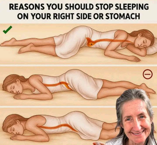REASONS YOU SHOULD STOP SLEEPING ON YOUR RIGHT SIDE OR STOMACH