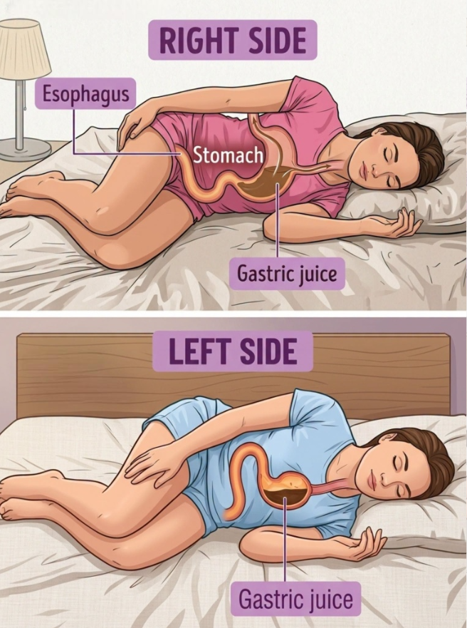 What Research Says About Sleeping on Your Right Side and How It May Affect Comfort, Digestion, and Sleep Quality.