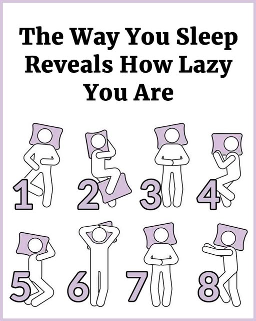 The Way You Sleep Reveals How Lazy You Are... See more