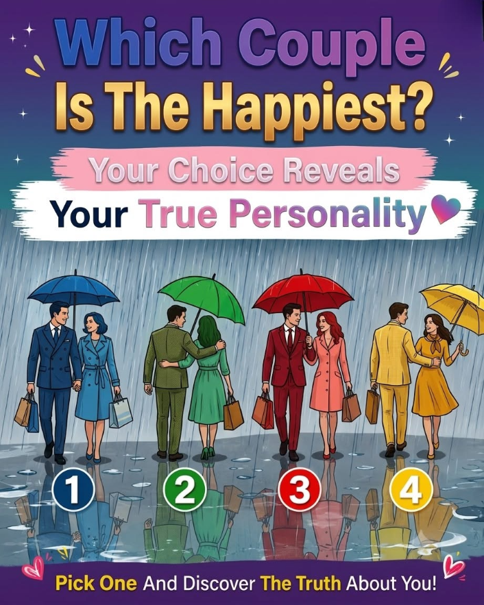 Which Couple Is The Happiest? Your Choice Reveals Your True Personality... See more