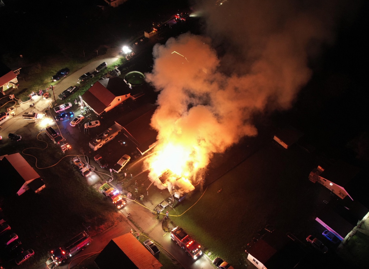 A few hours ago a big fire broke out in M - symkusanews.org