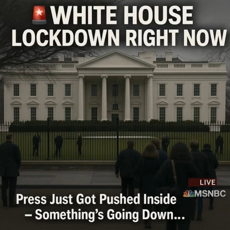 BREAKING: White House on Sudden Lockdown, Press Removed from Lawn -