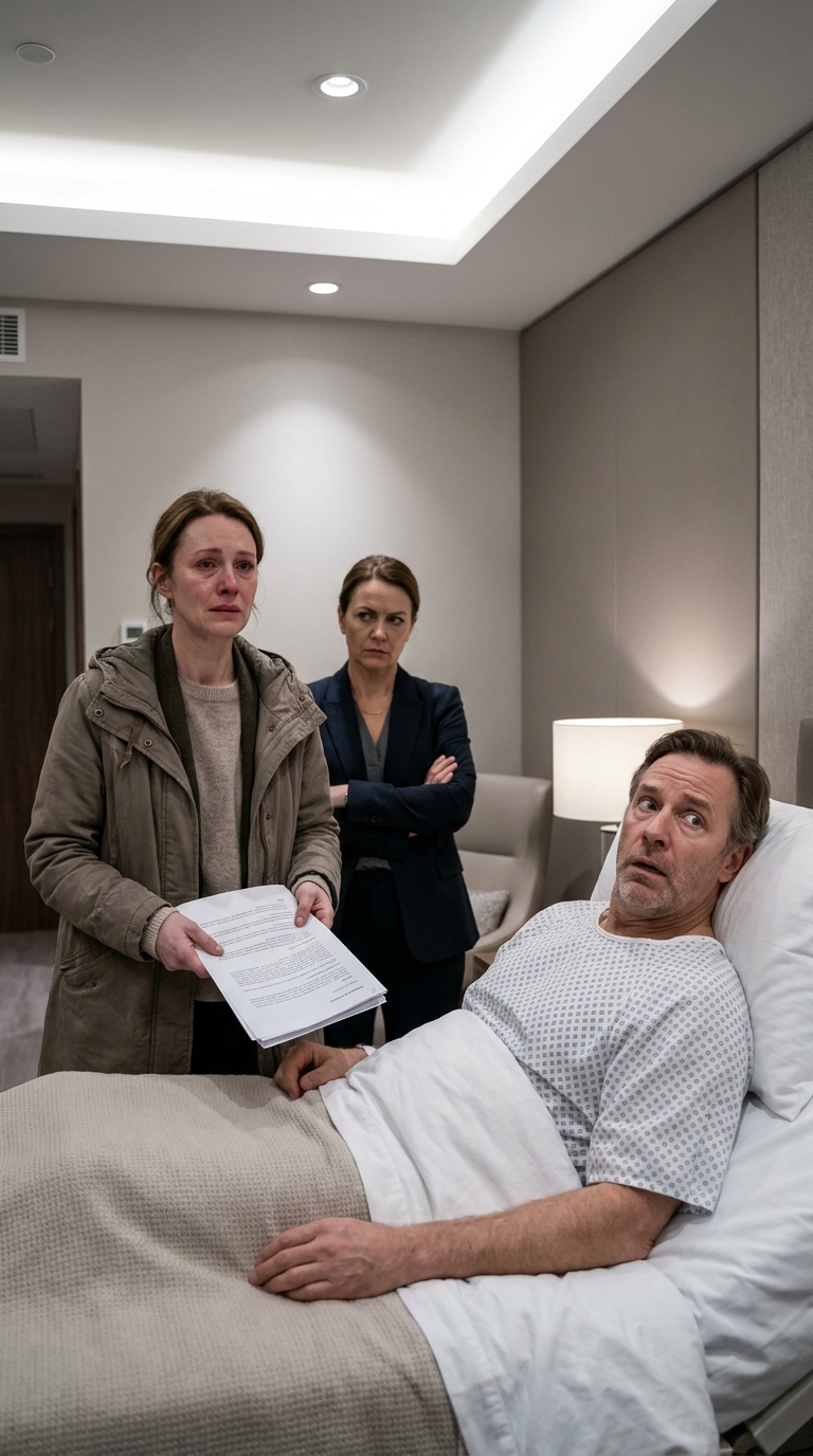 The woman rushed to the hospital to see her dy/ing husband, but found the room empty. What she heard left her speechless