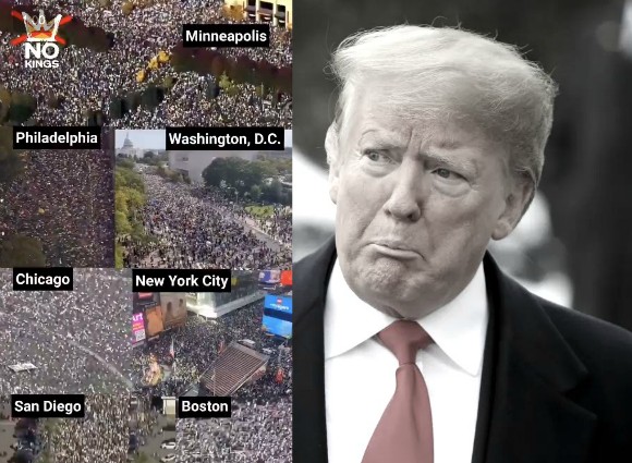 BREAKING: Trump is HUMILIATED as MASSIVE “No Kings” protests sweep America, with millions taking to the streets to reject his authoritarian agenda!