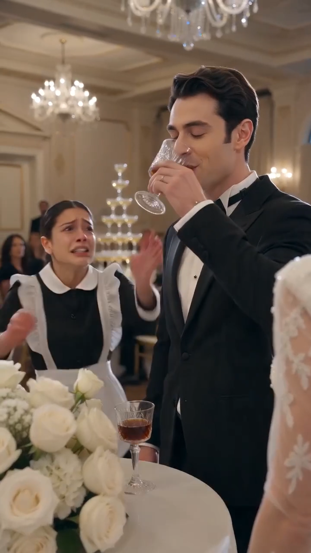 A MAID KNOCKED THE GROOM'S DRINK OUT OF HIS HAND AT HIS WEDDING—SECONDS LATER A VIDEO EXPOSED THE BRIDE'S TERRIFYING SECRET