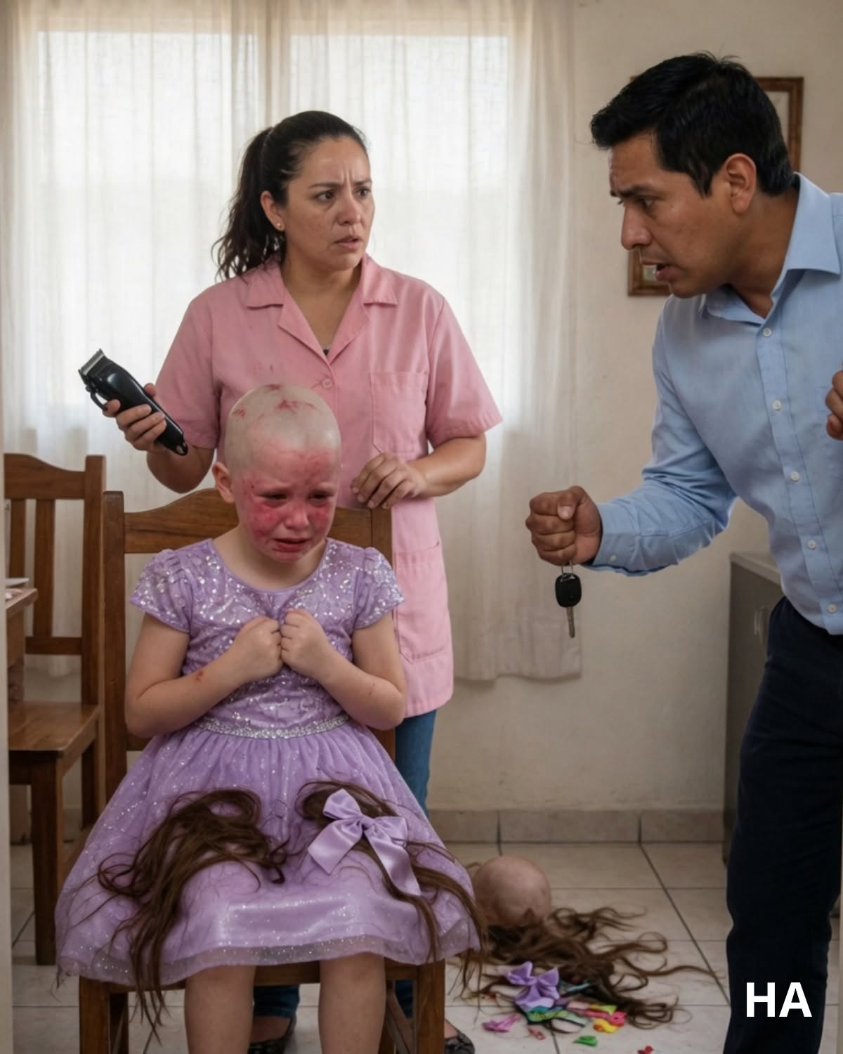 My Sister Shaved My 7-Year-Old Daughter’s Head Before a Birthday Party and Laughed… “Now You Look Like Your Loser Dad.” But She Never Imagined What Would Happen to Her House