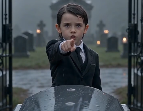The Ragged Orphan Who Crashed a $18M Millionaire Funeral and the 15-Second Chilling Will Reading Twist 🌧️⚰️