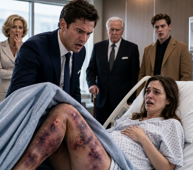 I lifted the blanket expecting to find proof that my pregnant wife had betrayed me. Instead, I saw her shattered legs, her trembling hands over our unborn child, and the terror my family had buried behind locked doors. Then Clara looked at me and whispered