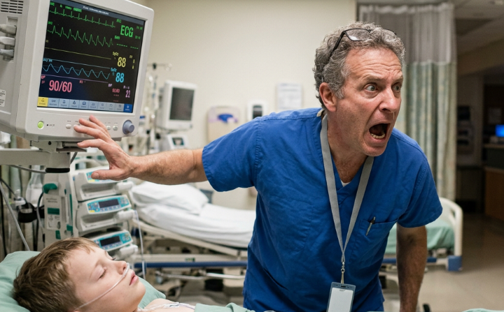 I Heard A Sickening Snap Over The Clinic Monitor... But When I Smashed The Door Open, The Teacher’s Warning Made Me Drop To My Knees