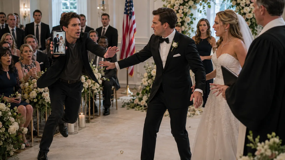 A Stranger Stopped the Wedding Seconds Before the Rings Were Exchanged—Then a Phone Video Changed Everything