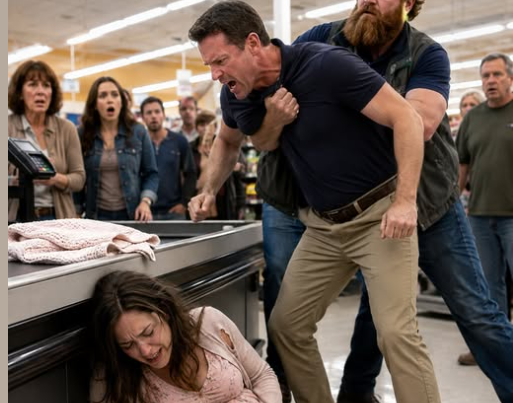 He Slammed His Eight-Month-Pregnant Wife Into a Checkout Counter Over a $14 Baby Blanket—But One Fearless Store Manager, One Hidden Camera, and One Long-Buried Secret Changed Every Life Forever