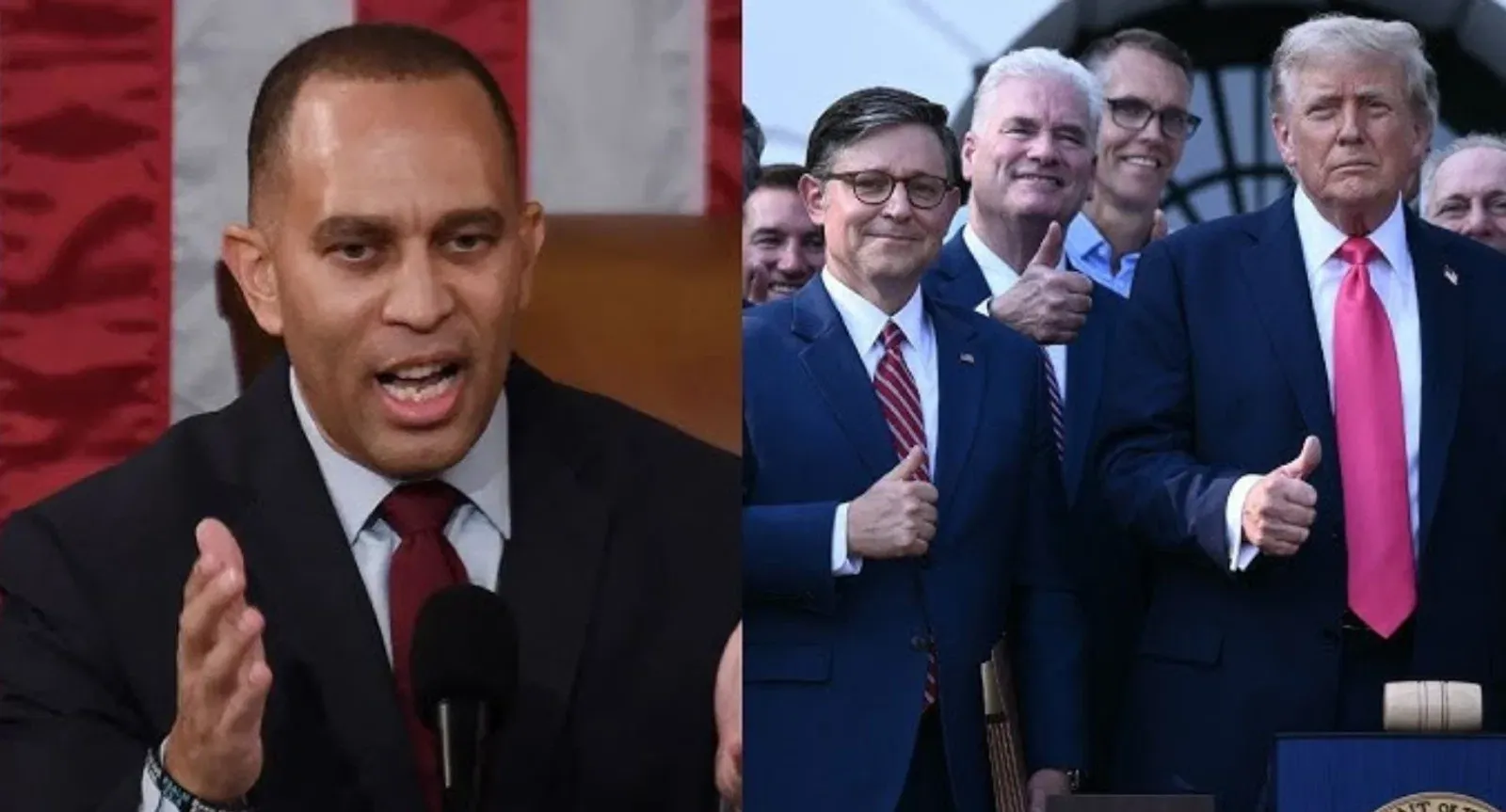 House Minority Leader Hakeem Jeffries Should Be Arrested for "Sick Stunt" Against President Trump
