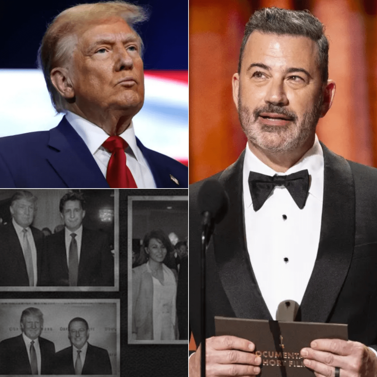 Trump Reacts to Kimmel's Mention of Epstein Files, Leading to Kimmel Displaying the Screen