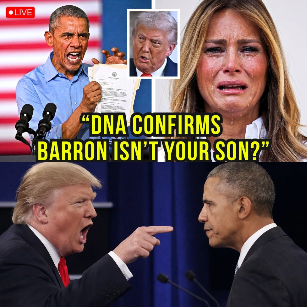 Melania Trump's Live TV Remark About Obama Leads to His DNA Evidence Revelation, Leaving Her in Tears