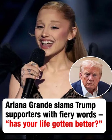 Ariana Grande's Recent Social Media Post Ignites Online Debate, Criticizes Trump Supporters