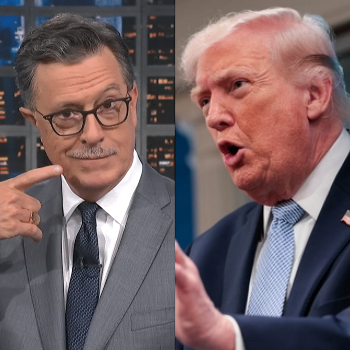Stephen Colbert Replays Old Donald Trump Video, Sparking Online Discussion