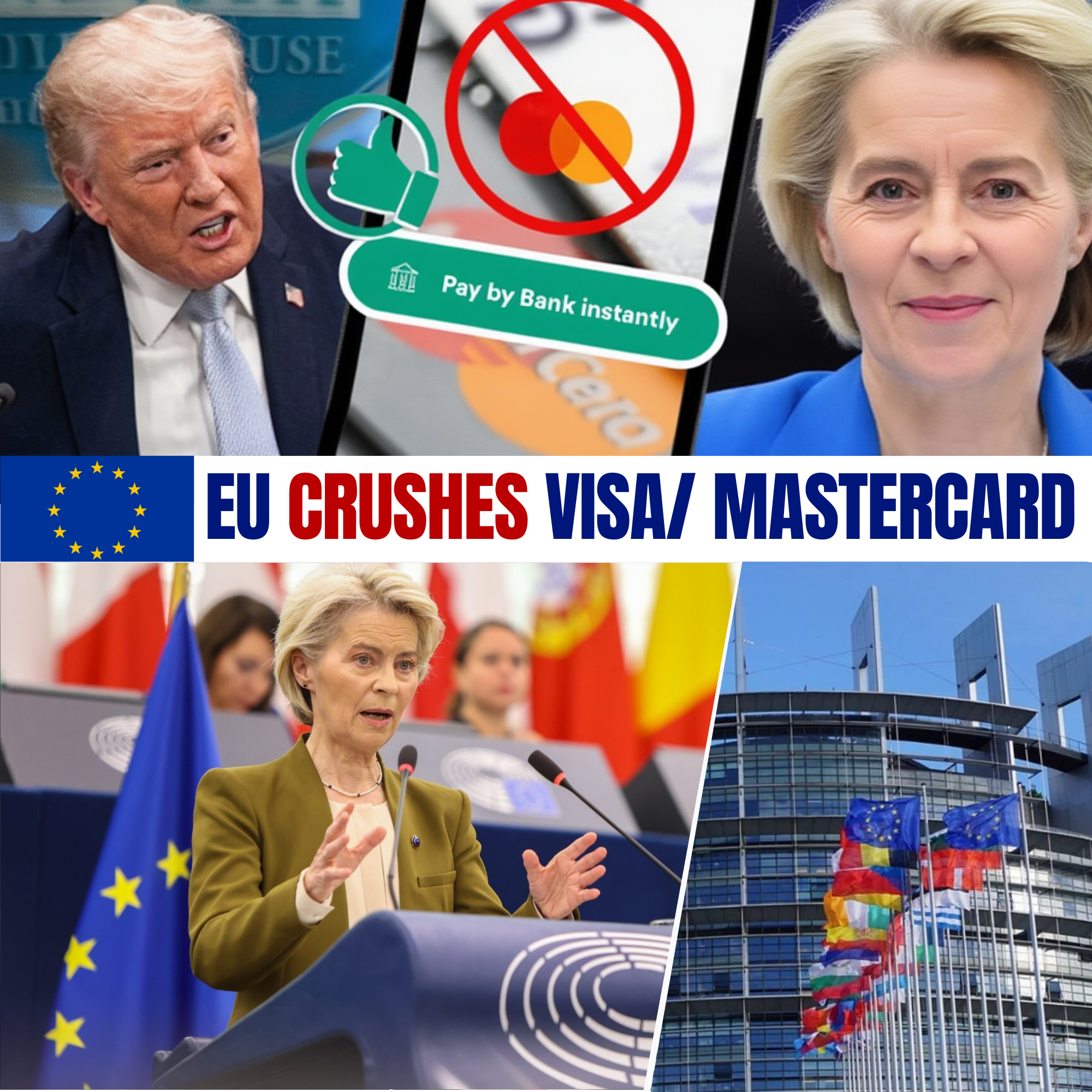 Europe's "Pay by Bank" System Challenges Visa and Mastercard's Market Dominance