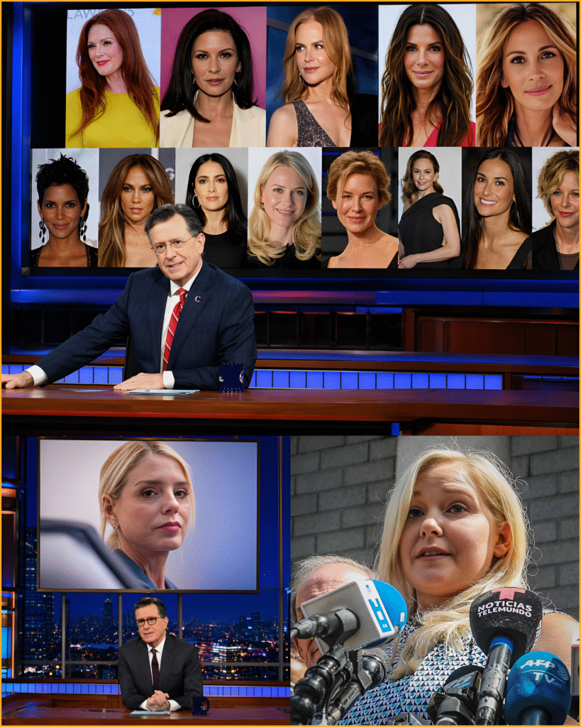 Stephen Colbert's "Voice of Virginia Giuffre" Episode on The Late Show Shocks Social Media, Naming 25 Hollywood Figures as Show Nears End