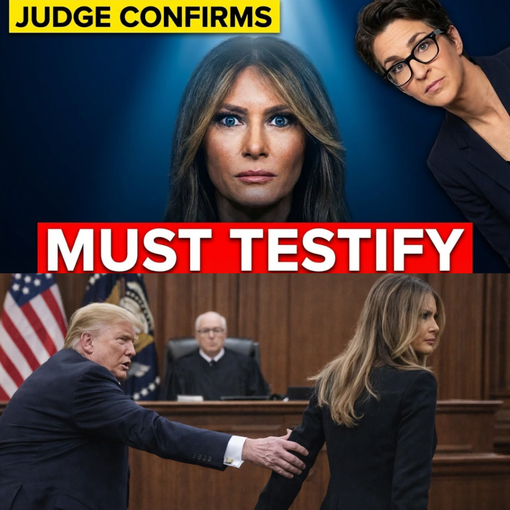 Federal Judge Orders Melania Trump to Testify on Trump's Charges, Leading to Panic and "Fleeing"
