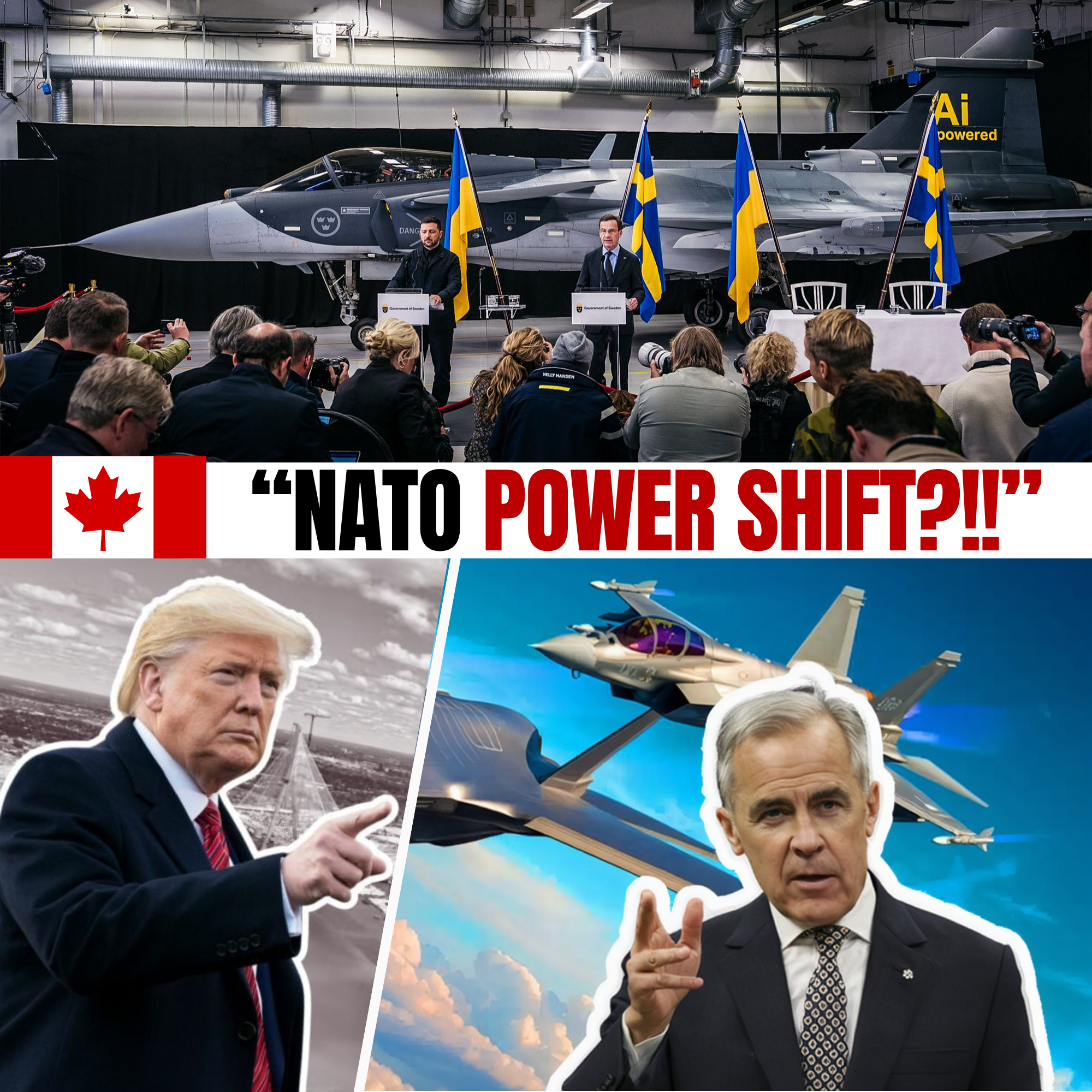 Saab Urges Canada to Produce Over 100 Gripen Jets for Ukraine; Ontario Considers NATO Jet Hub