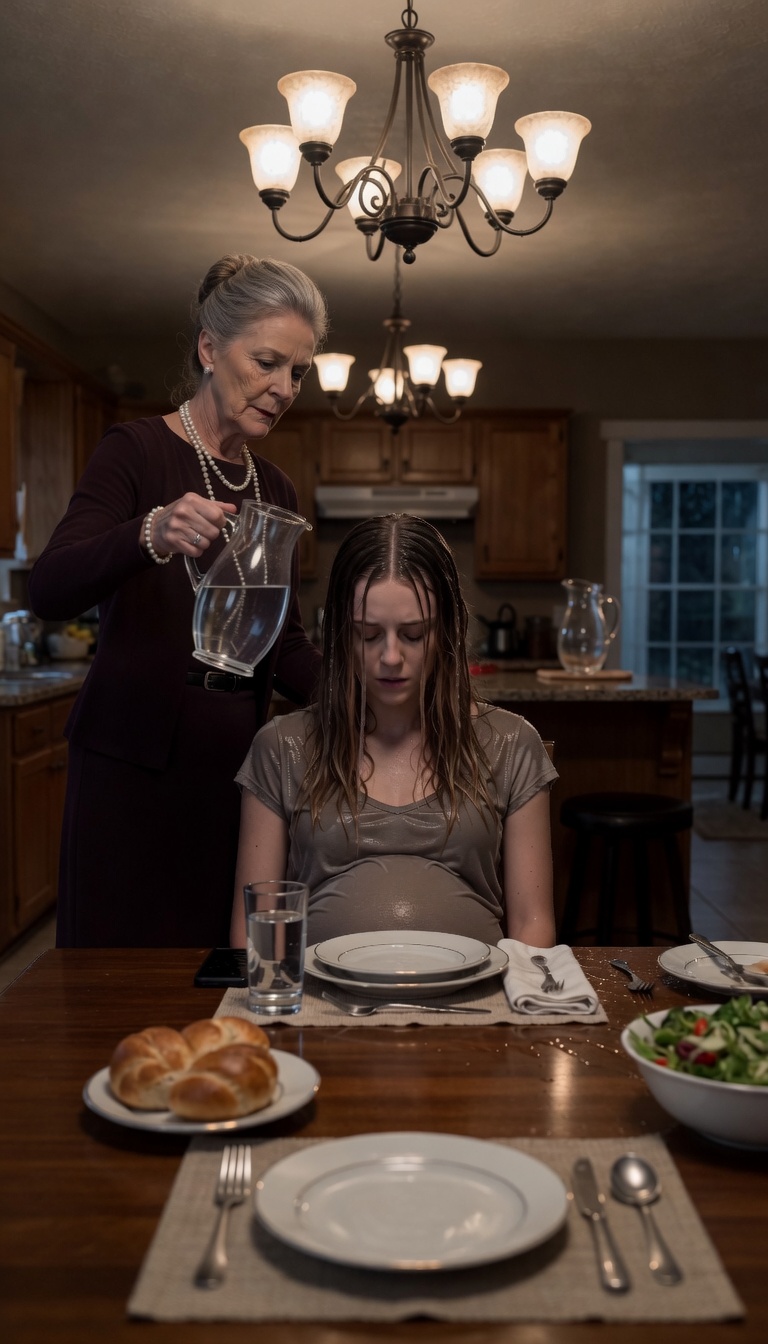 She Was Seated at the Side Table Until Everything Fell Apart