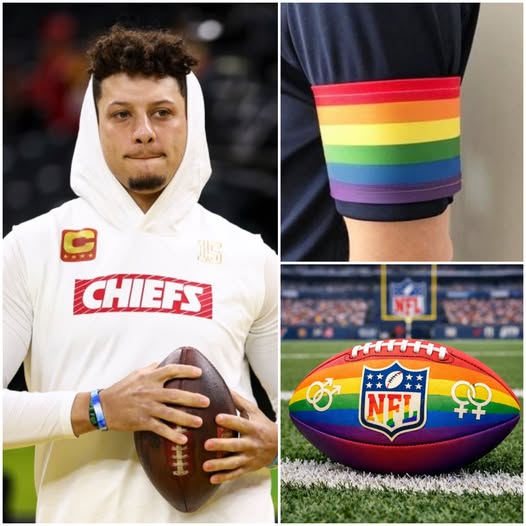 NFL World Shocked as Patrick Mahomes Reportedly Refuses to Wear LGBT Rainbow Armband, Citing Focus on Game
