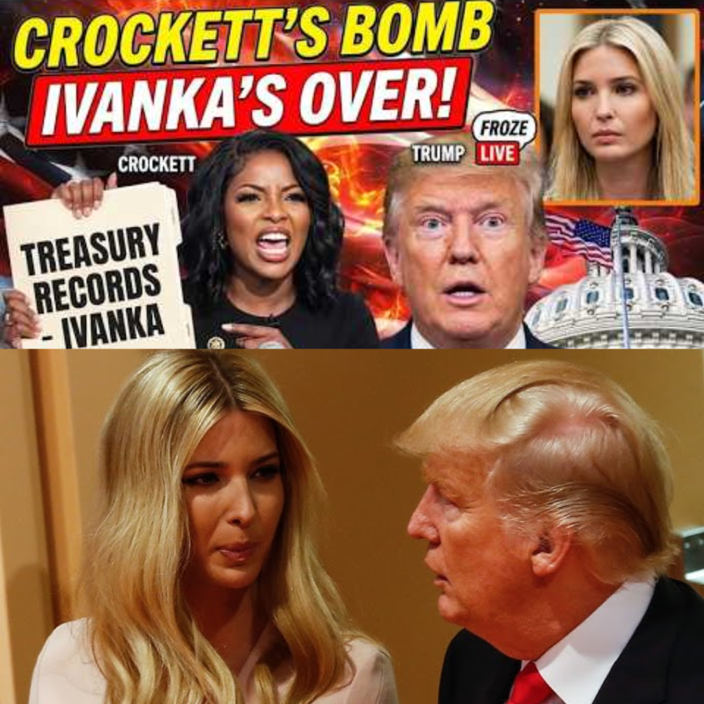 Trump Reportedly Stunned After Crockett's Remarks on Ivanka and Treasury Records on Live TV