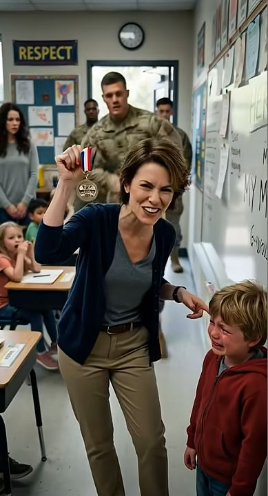 Teacher Mocks 6-Year-Old's "Toy" Medal, Then Soldiers Arrive to Reveal Its True Significance