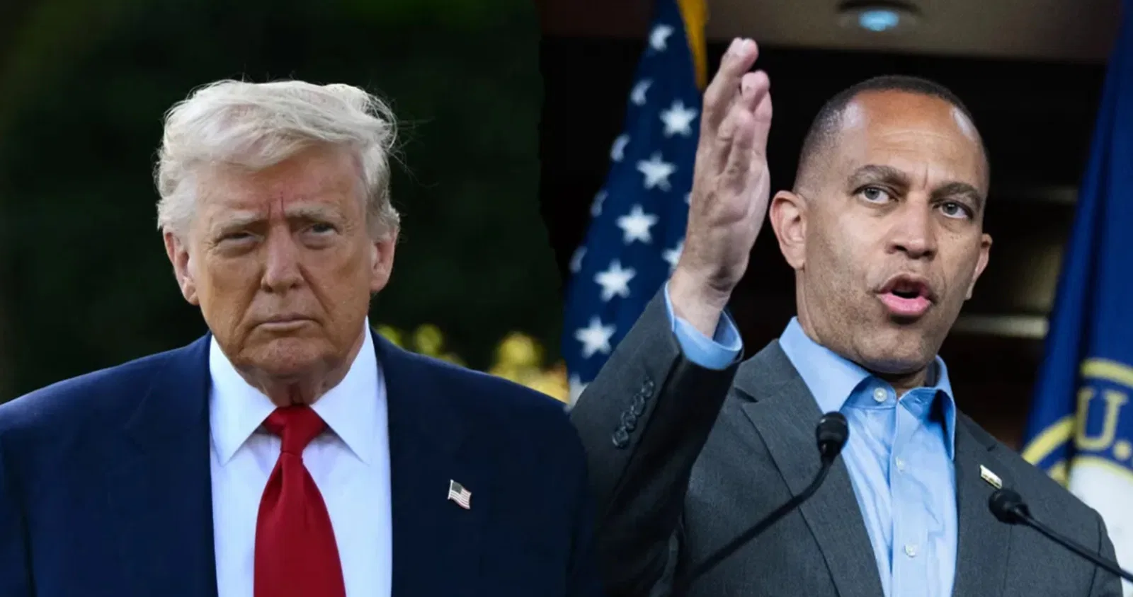 Call for House Minority Leader Hakeem Jeffries' Arrest Over Alleged Stunt Against President Trump