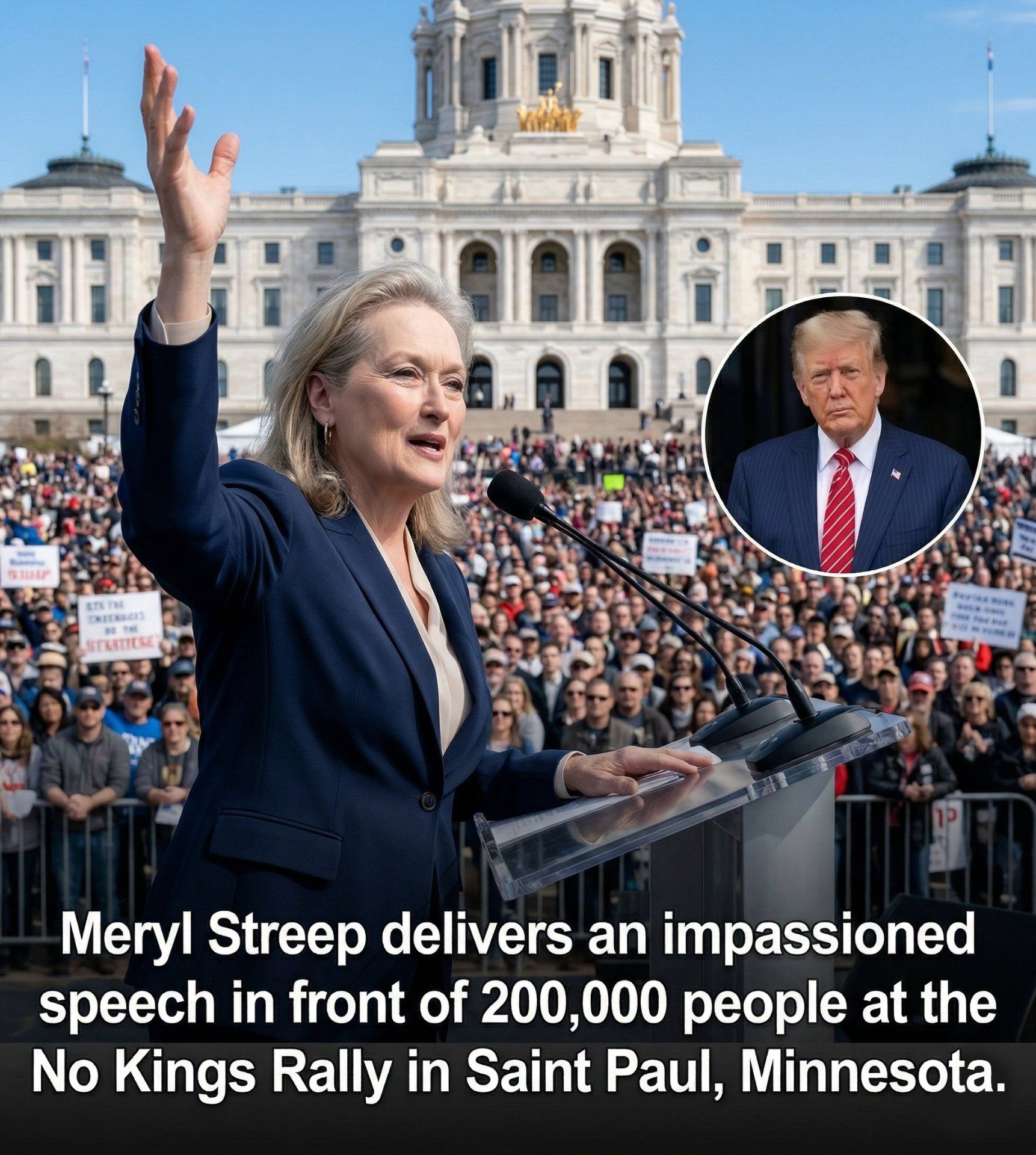 Meryl Streep Defends Her Political Speeches, Stating She Is "Anti-Trump, Not Anti-America"