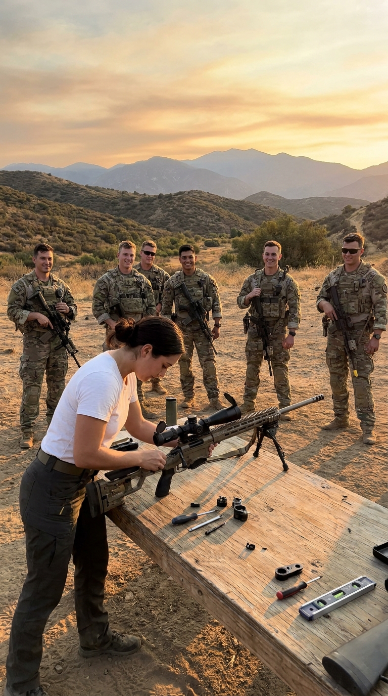 Sergeant Sabotaged Rifle, Unaware of "Librarian's" Lethal Weapons Expertise