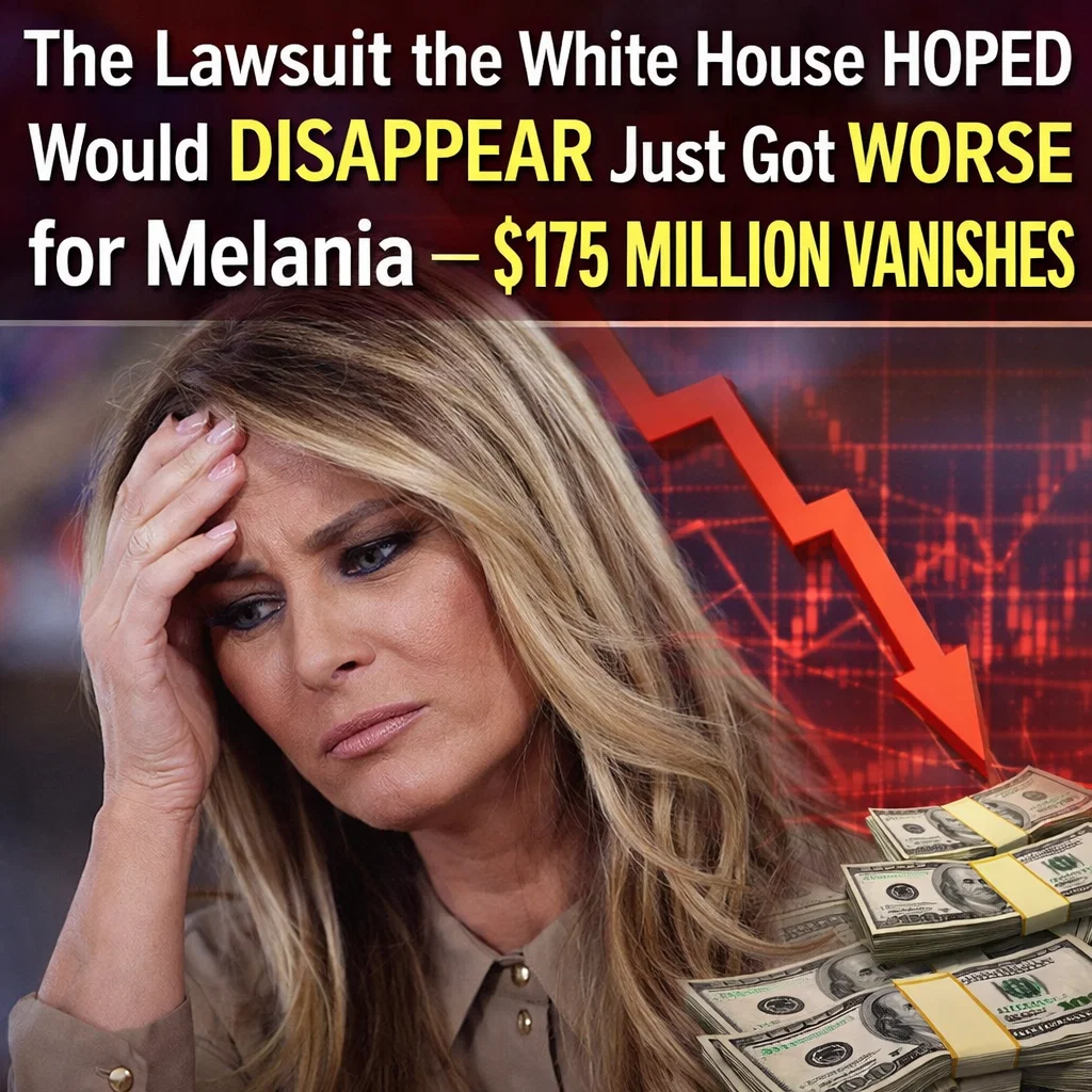 Lawsuit the White House Hoped Would Disappear Worsens for Melania as $175 Million Vanishes