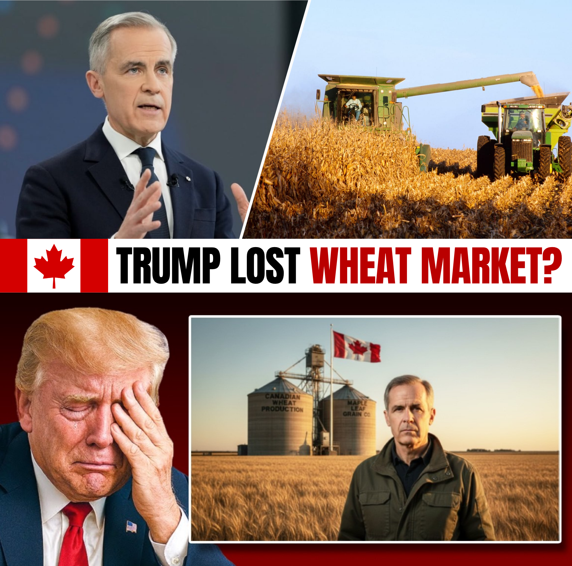 Trump Demands Canadian Wheat, But Carney Confirms 4 Million Tons Already Rerouted From U.S.