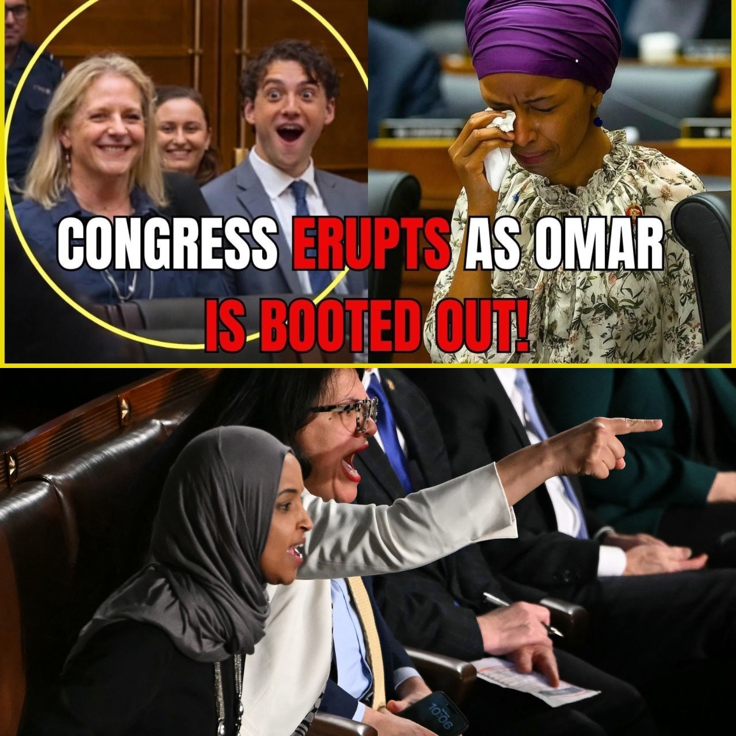 Ilhan Omar's Removal from Congress: Democrats React with Laughter and Meltdown