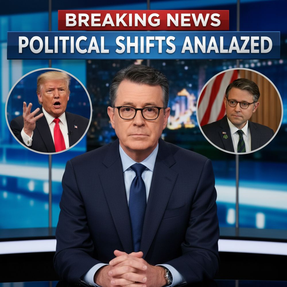 Mike Johnson Reportedly Reacts Strongly After Stephen Colbert's On-Air Segment Exposes Him and Donald Trump