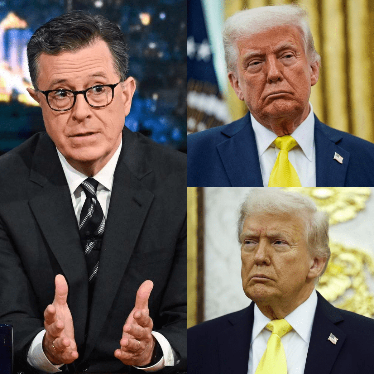 Donald Trump Reacts Strongly After Stephen Colbert Calls Him "The Biggest Joke" Live, Stunning Crowd