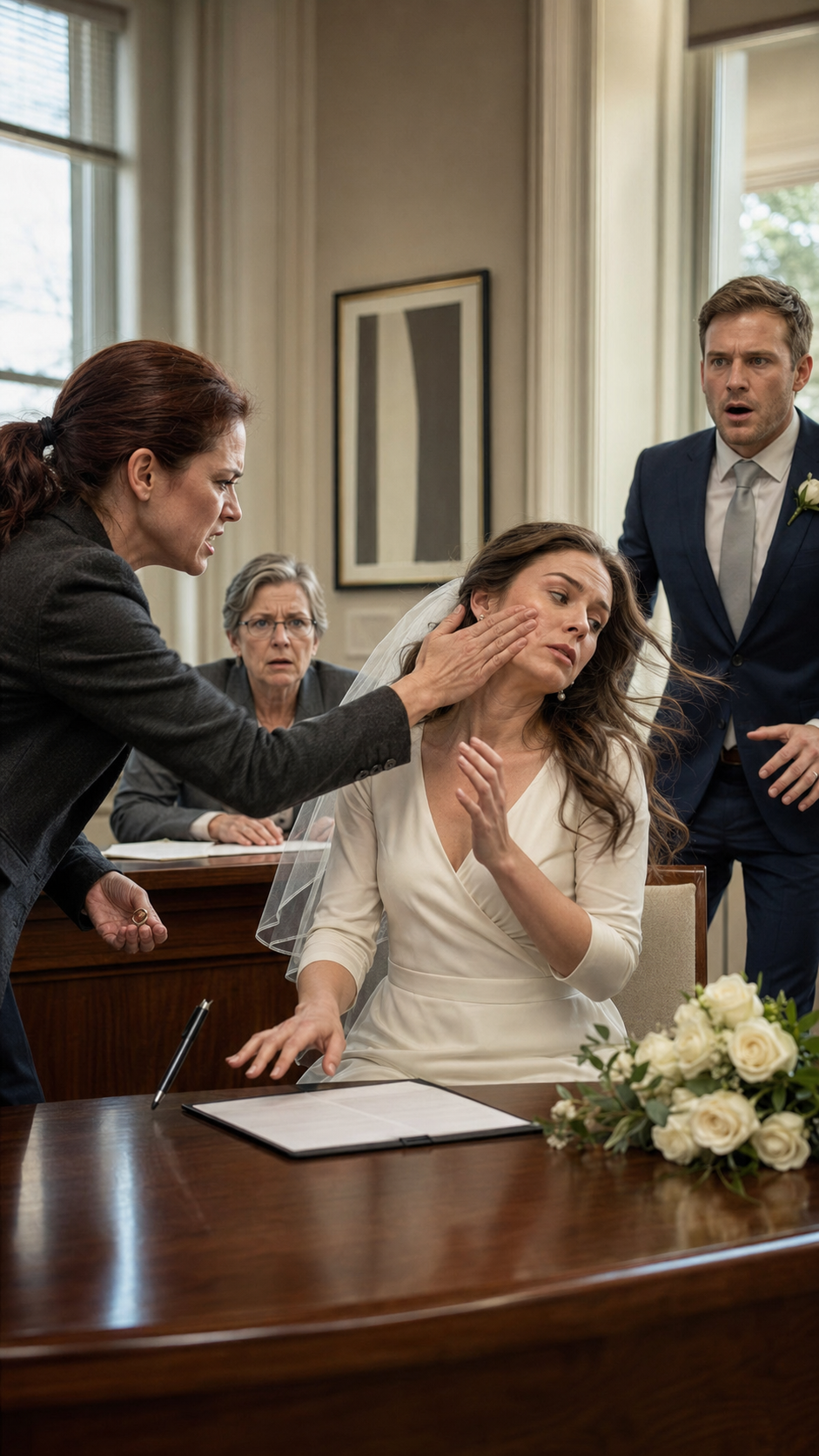The Bride Was Struck Before She Signed, But the Ring Accused Someone Else