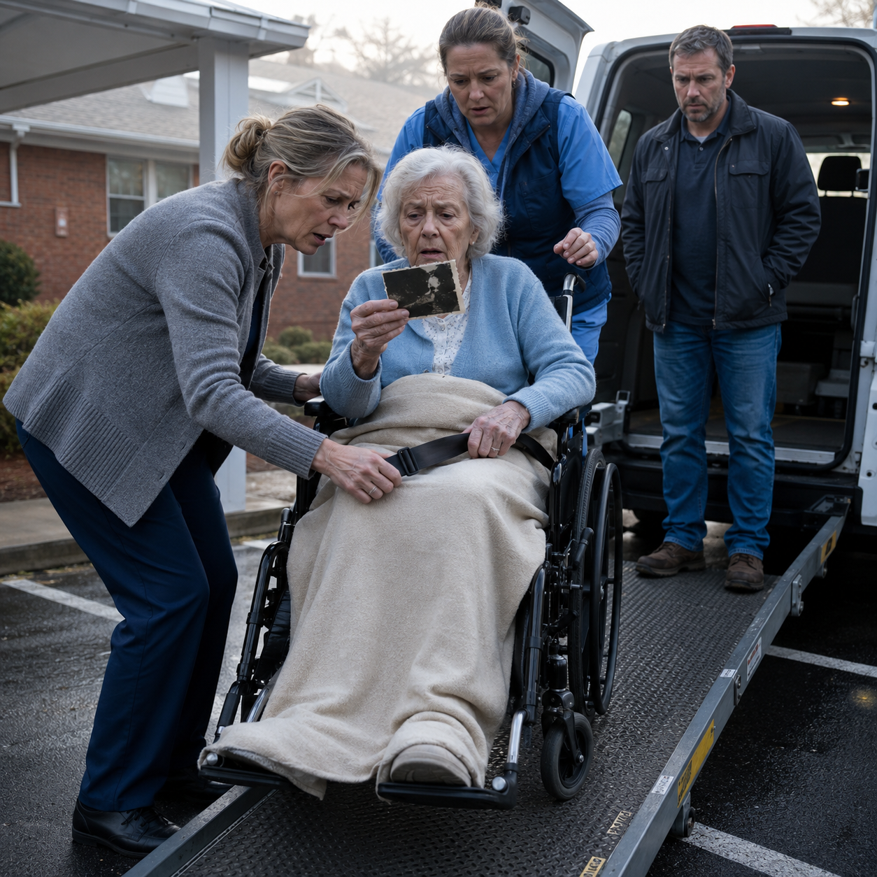 The Photograph Her Mother Remembered Before the Van Door Closed