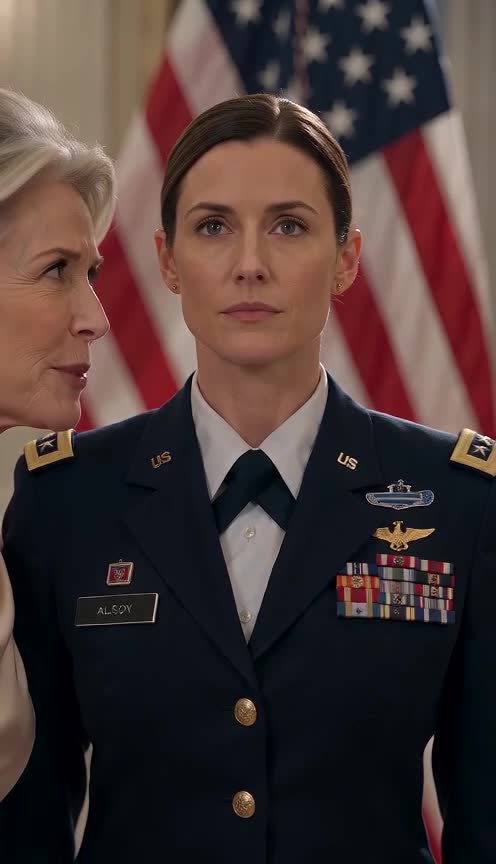 The Woman in the Blue Uniform Said Nothing Until the Room Changed Around Her