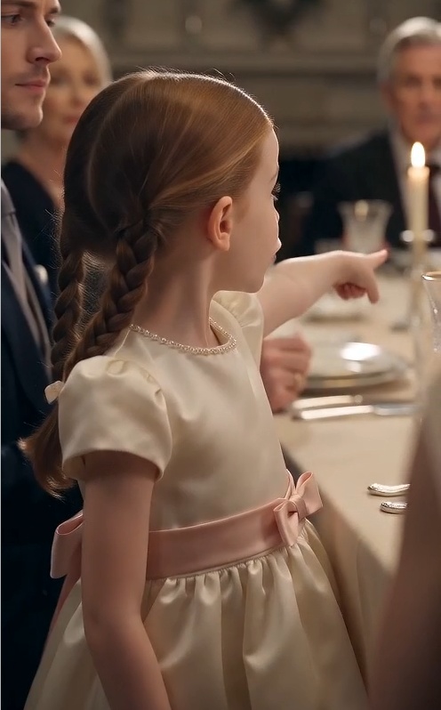 The Child Who Pointed Across the Candlelight and Changed Every Promise at the Table