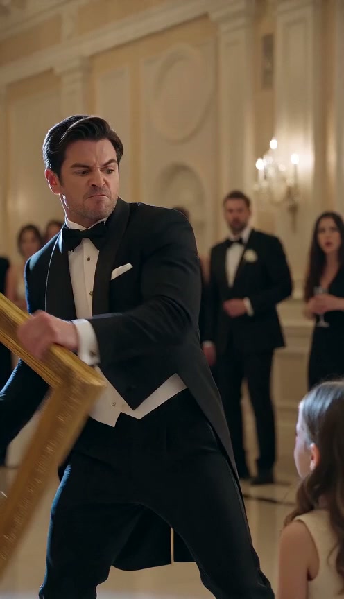 What the Ballroom Saw After the Gold Frame Fell Between Them