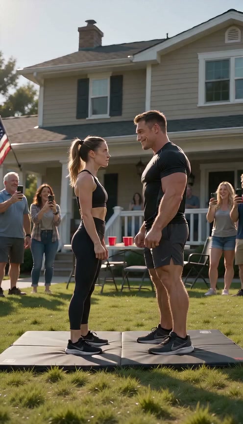 The Woman On The Black Mat And The Backyard That Stopped Laughing