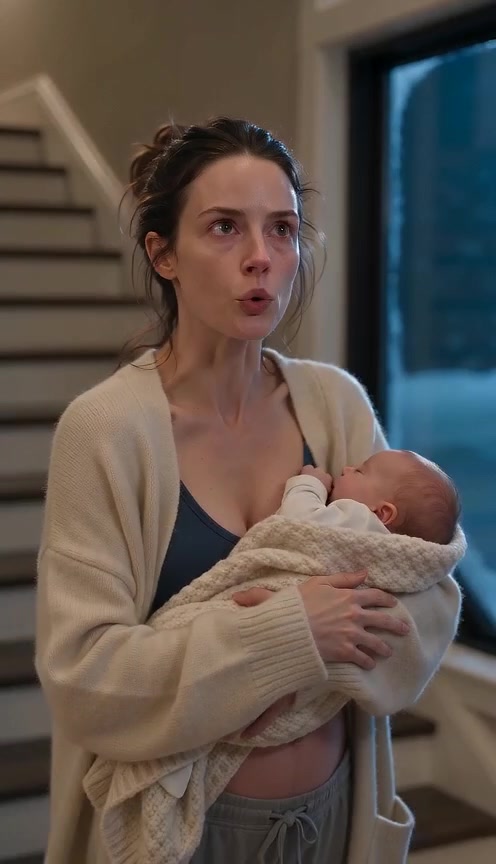 The Bride Lowered Her Bouquet When the Baby Made a Sound