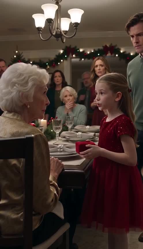 The Little Girl’s Christmas Gift Left Grandma Speechless When She Opened the Red Velvet Box