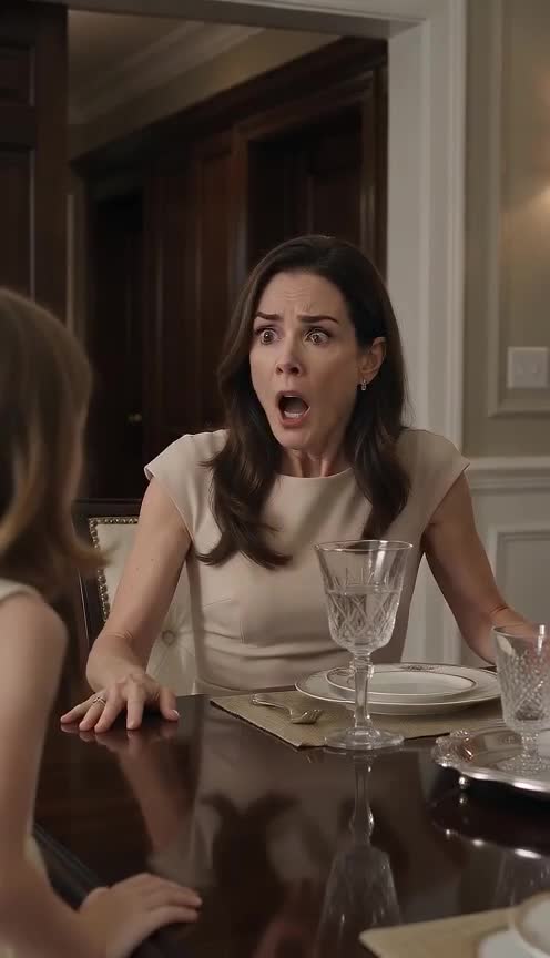 The Little Girl’s Secret Move Shattered Their Perfect Family Dinner