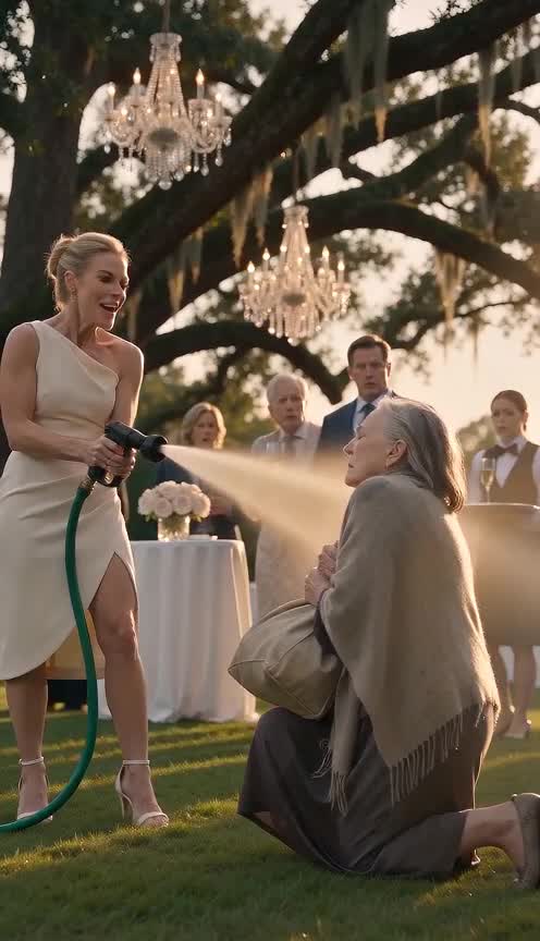 She Humiliated a Beggar at Her Engagement Party Until Her Fiancé Whispered “Mom