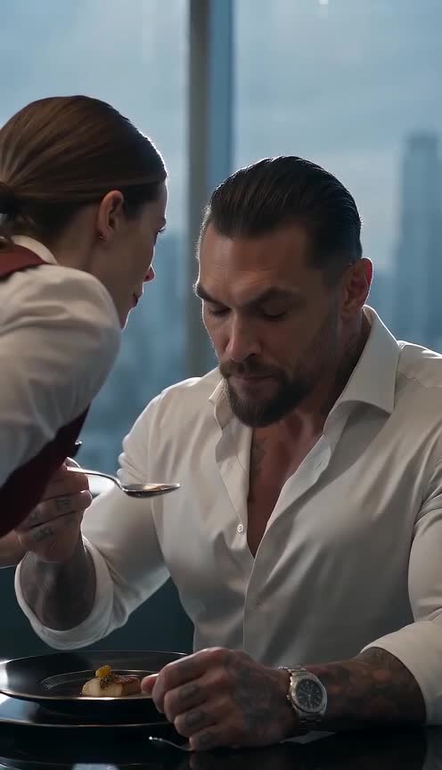The Waitress Stopped His First Bite, and One Quiet Warning Changed Everything