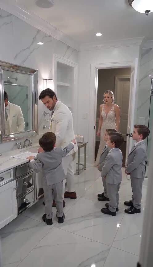 Before the Vows, Three Little Boys Put One Forbidden Page Between Their Parents