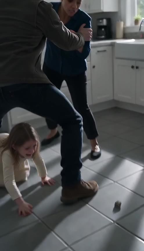 Father Heard His Daughter Crying Then Discovered The Truth Behind The Kitchen Door