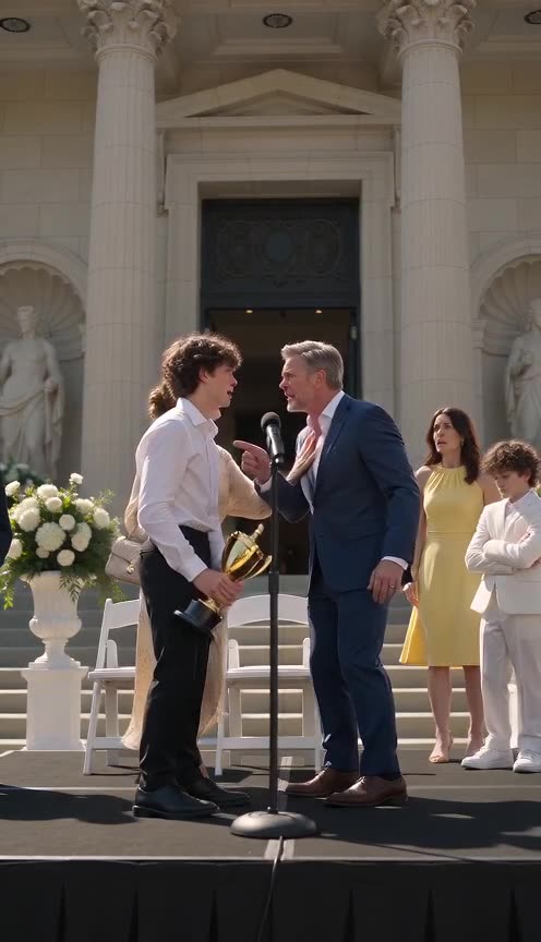 He Raised The Trophy And Exposed The Father Who Abandoned Him For 18 Years